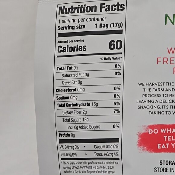 So Natural Freeze Dried Fruit Apple Crisps Gluten-Free Natural PACK OF 3 - Picture 6 of 6